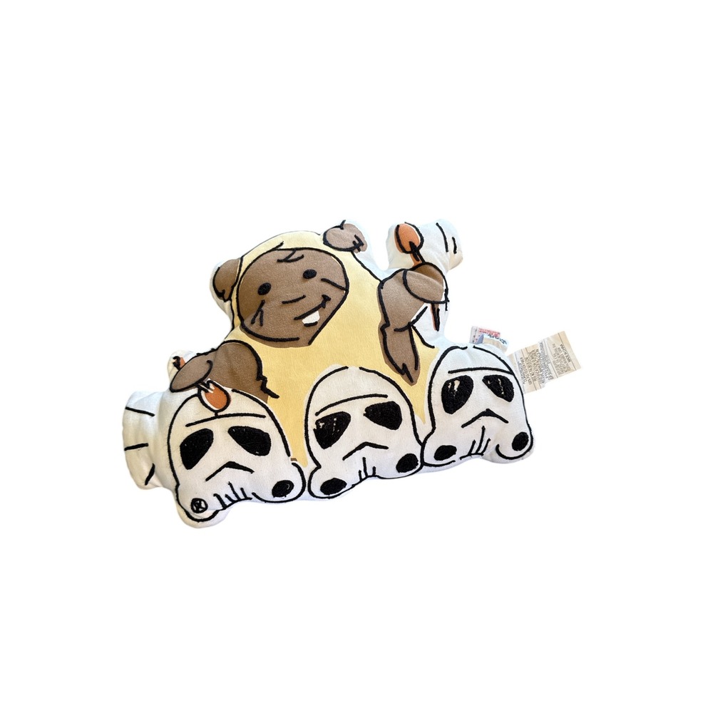 Star Wars Ewok Wicket Stormtrooper Yub Nub Decorative Plush Throw Pillow 13x18